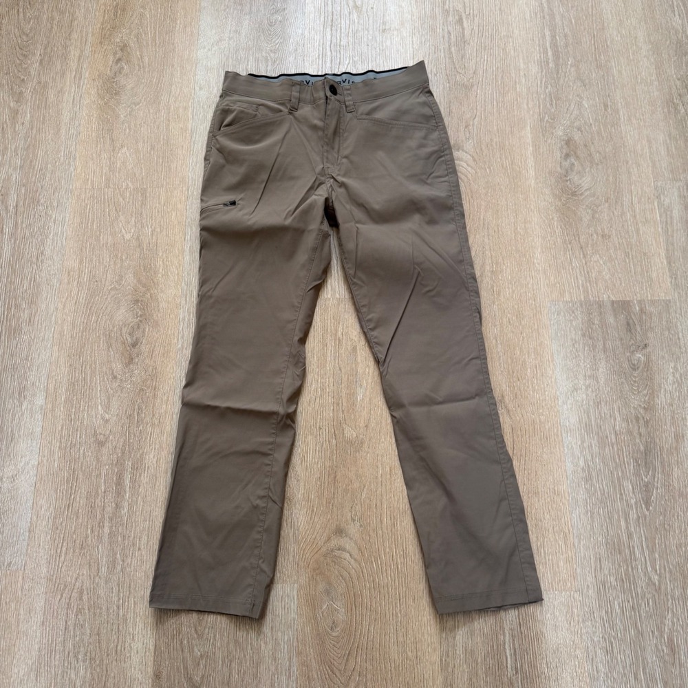 Orvis Tech Performance Stretch Pants Mens 32x30 Brown Water Repellent Hiking
